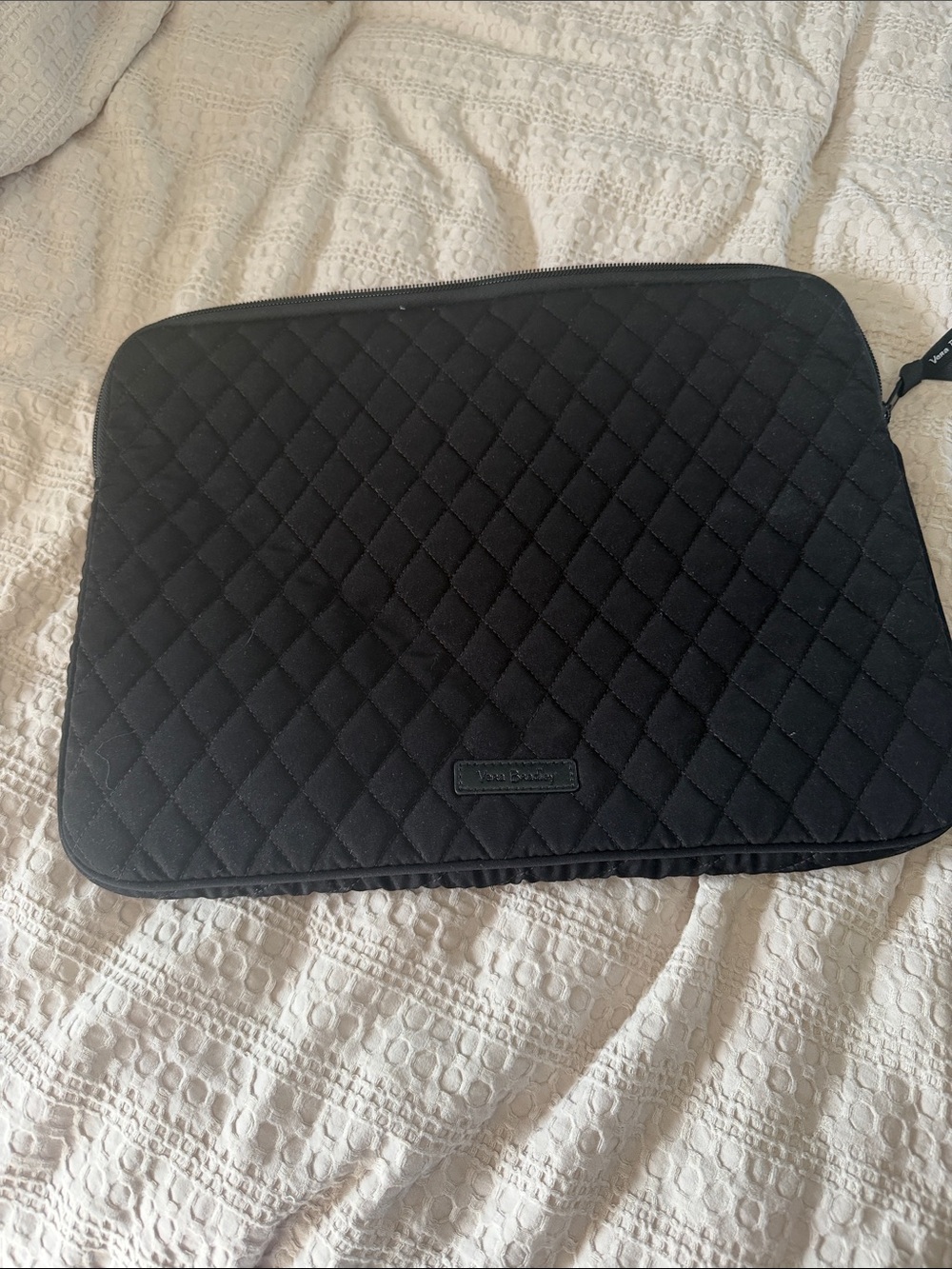 Vera Bradley Black Quilted Laptop Sleeve